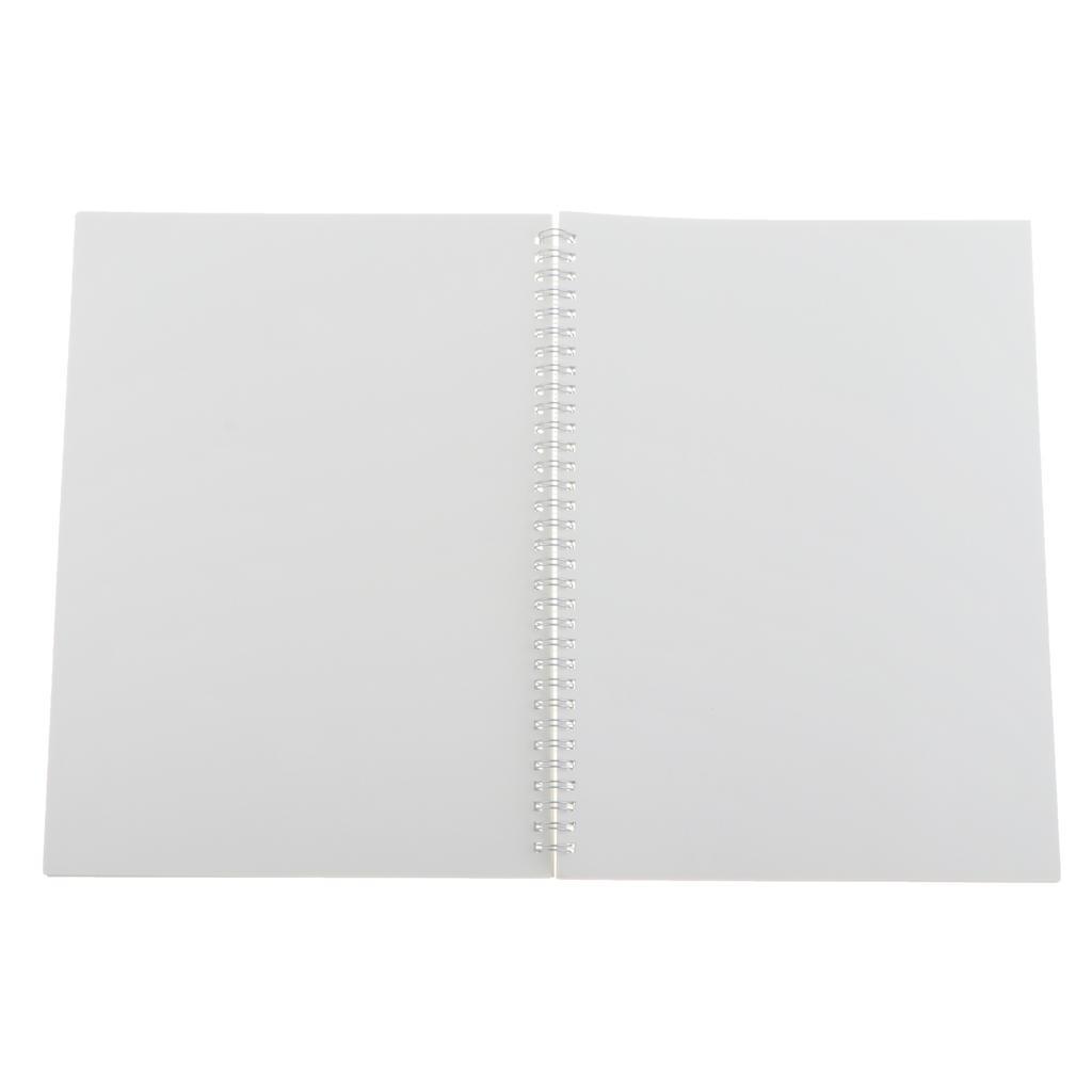 A4 Spiral Notebook Clear Hardcover Gift 80 Sheets Recyclable Sturdy Blank A4