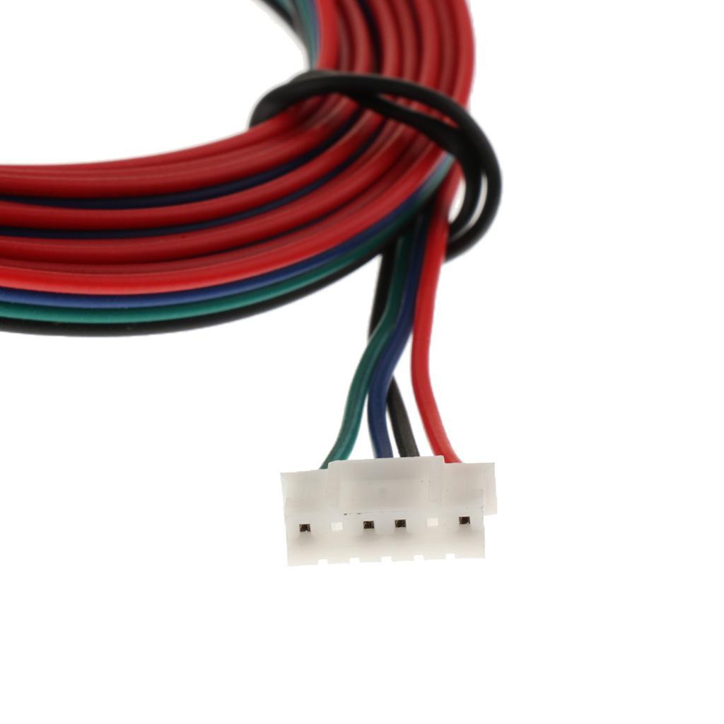 Stepper Motor Cable Lead Wires Connectors 1.5M .54 4pin To 6pin For 3D