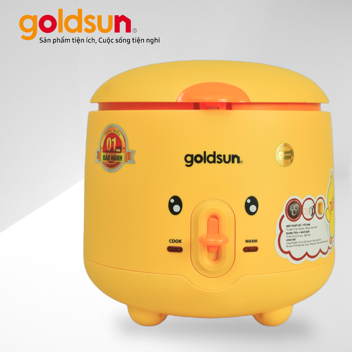 Nồi cơm điện Goldsun GRC5020 (1L) Hàng chính hãng