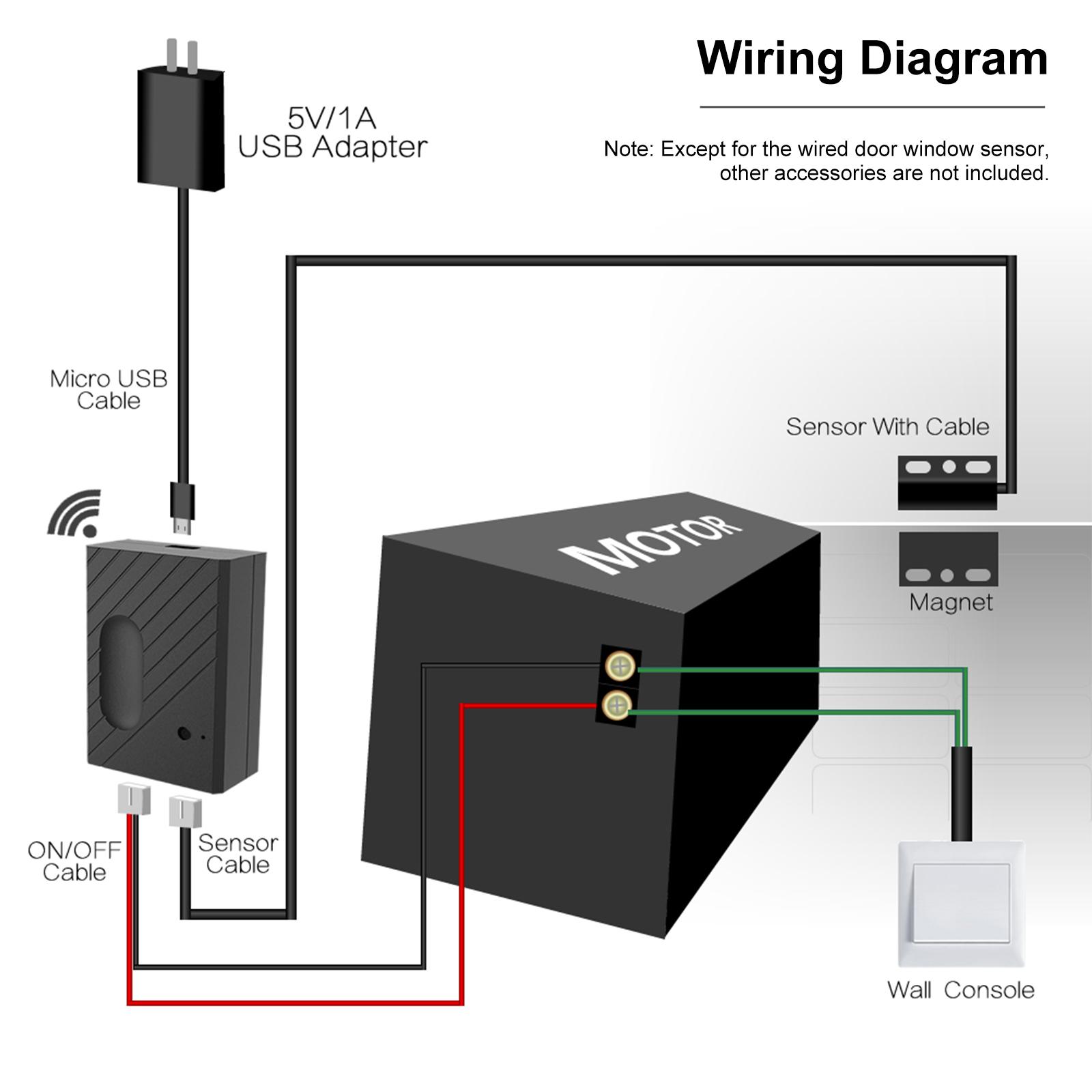 WiFi Smart Switch Garage Door Controller Compatible Garage Door Opener Smart Phone Remote Control APP ''eWeLink'' Timing Function Compatible with Amazon Alexa Google Home Voice Control IFTTT