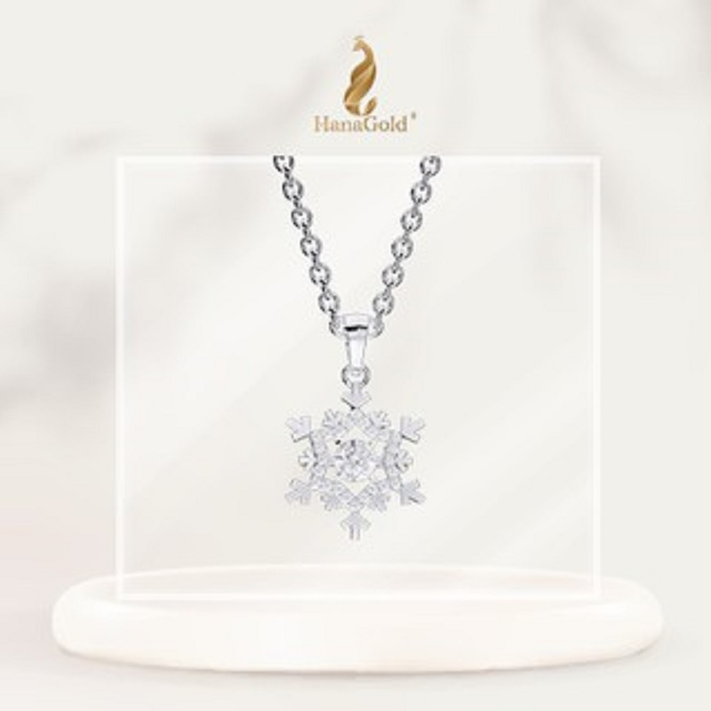Dây Chuyền Bạc 925 Mặt Đá Snow