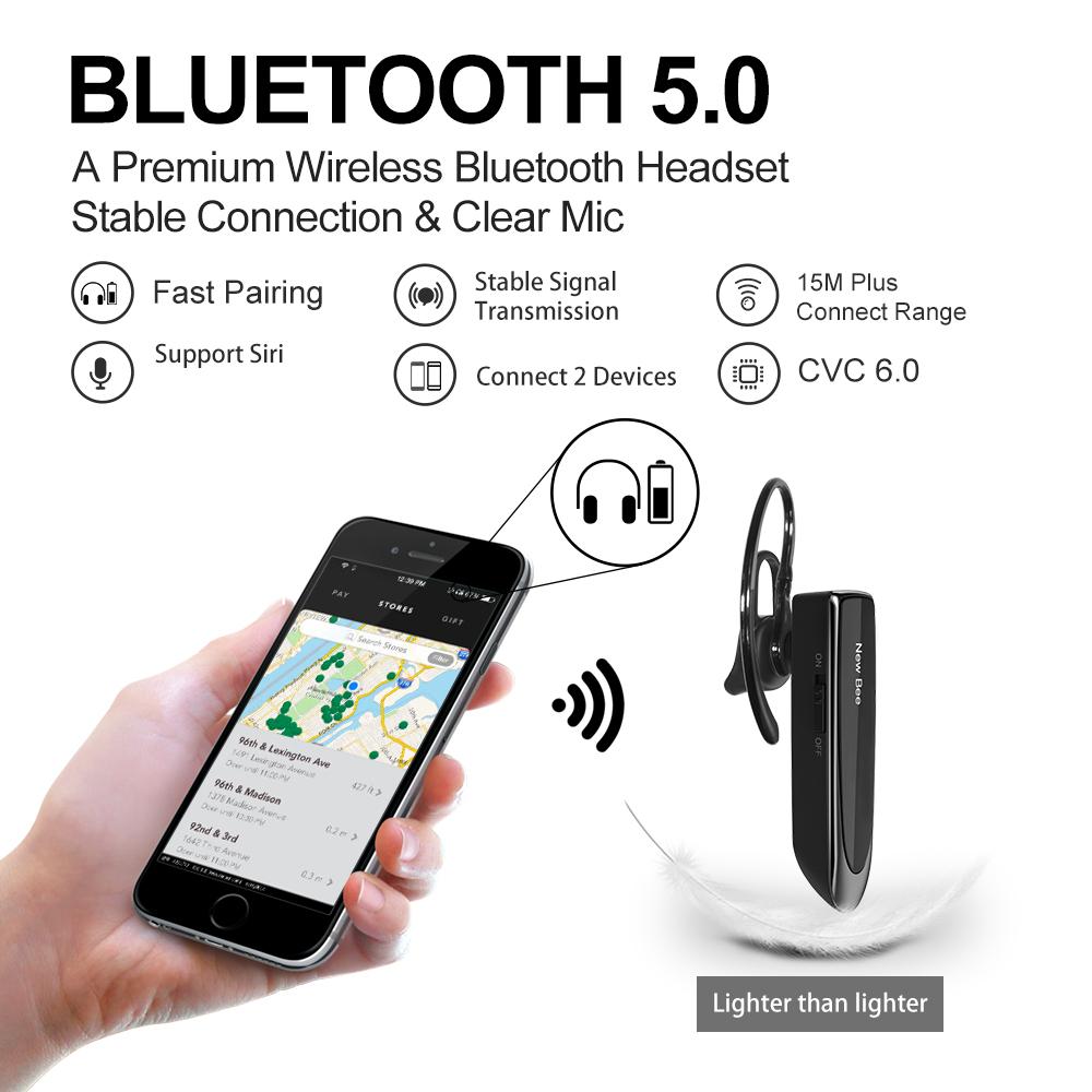 Mới Ong Bluetooth 5.0 Tai Nghe Không Dây Tai Nghe Nhét Tai Tai Nghe Chụp Tai Có Mic Mini Tay Nghe Tai Nghe Nhét Tai 24Hrs Tai Nghe Dành Cho iPhone Xiaomi