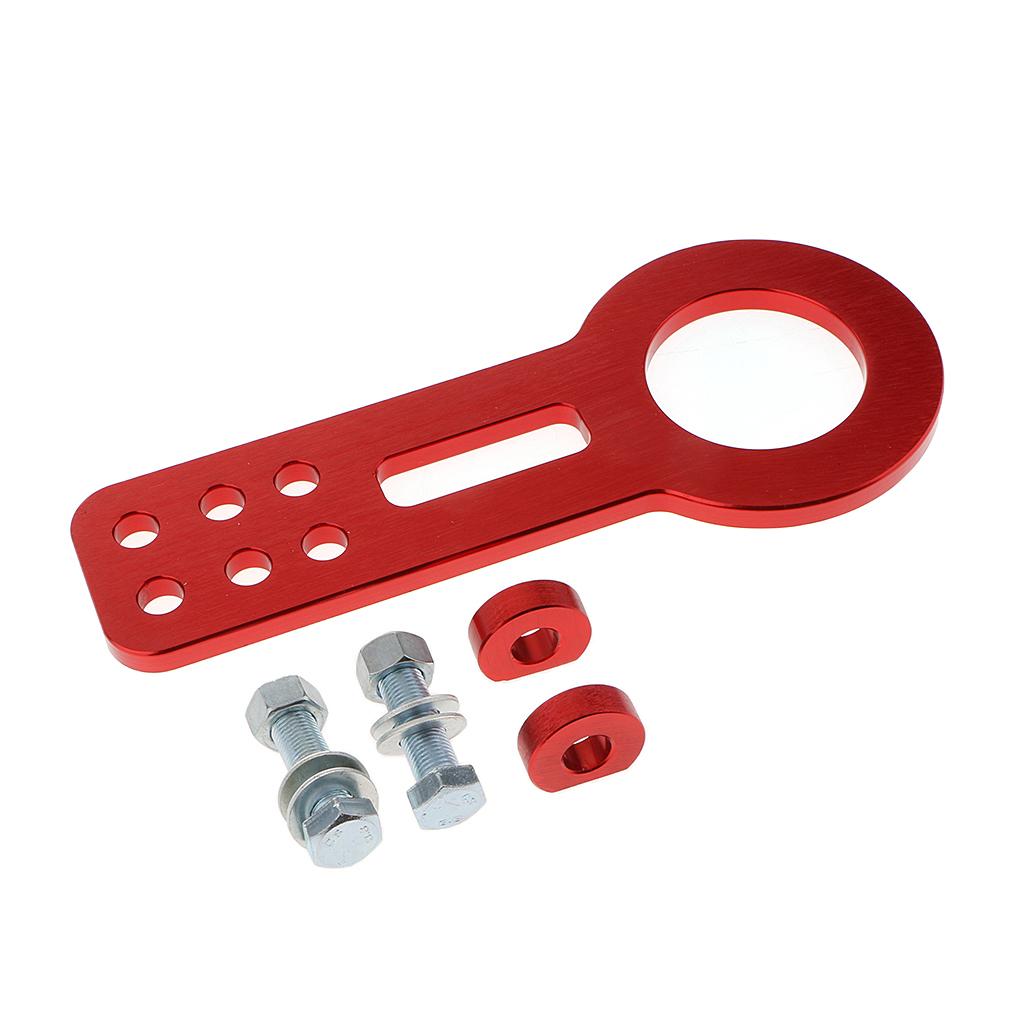 Aluminum Alloy Racing Tow Hook Rear Towing Bar Hook for Car Truck SUV Red