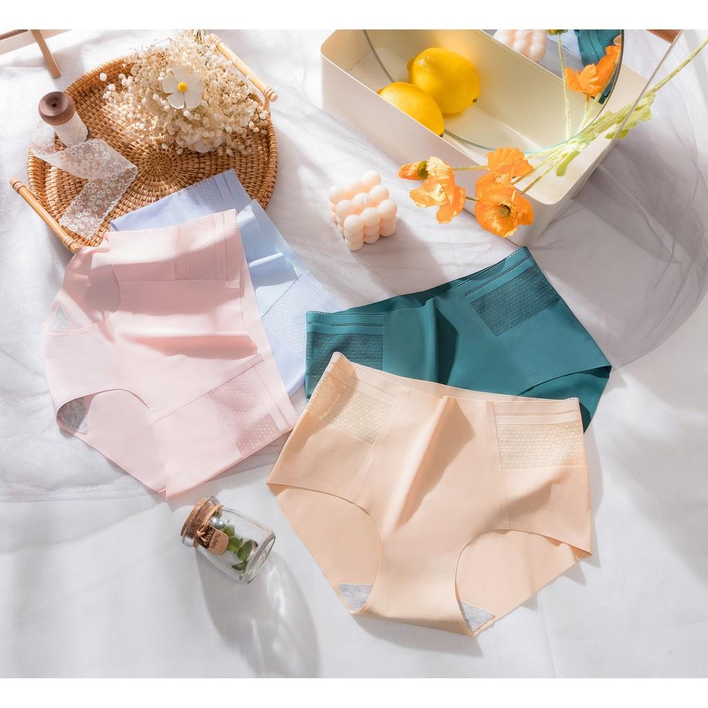 Quần Lót Đúc Su Siêu Nhẹ Cạp Vừa Ren 3D Thoáng Khí Siêu Mát