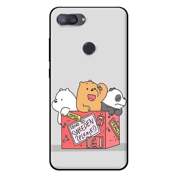 Ốp in cho Xiaomi Mi 8 Lite 3 Chú Gấu 2 - Hàng chính hãng