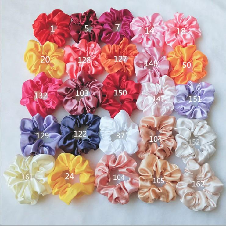 Ỉ 200 Dây Cột Tóc, Buộc Tóc Vải Scrunchies Siêu Xinh Dễ Thương Nhiều Màu CTV1