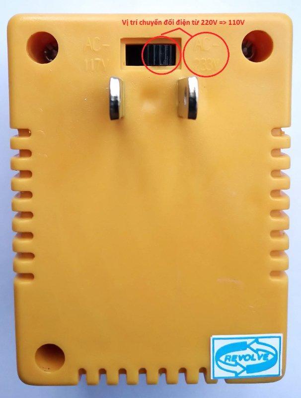 Biến áp chuyển điện 220V sang 110V/ 110V sang 220V 100W đa năng cao cấp
