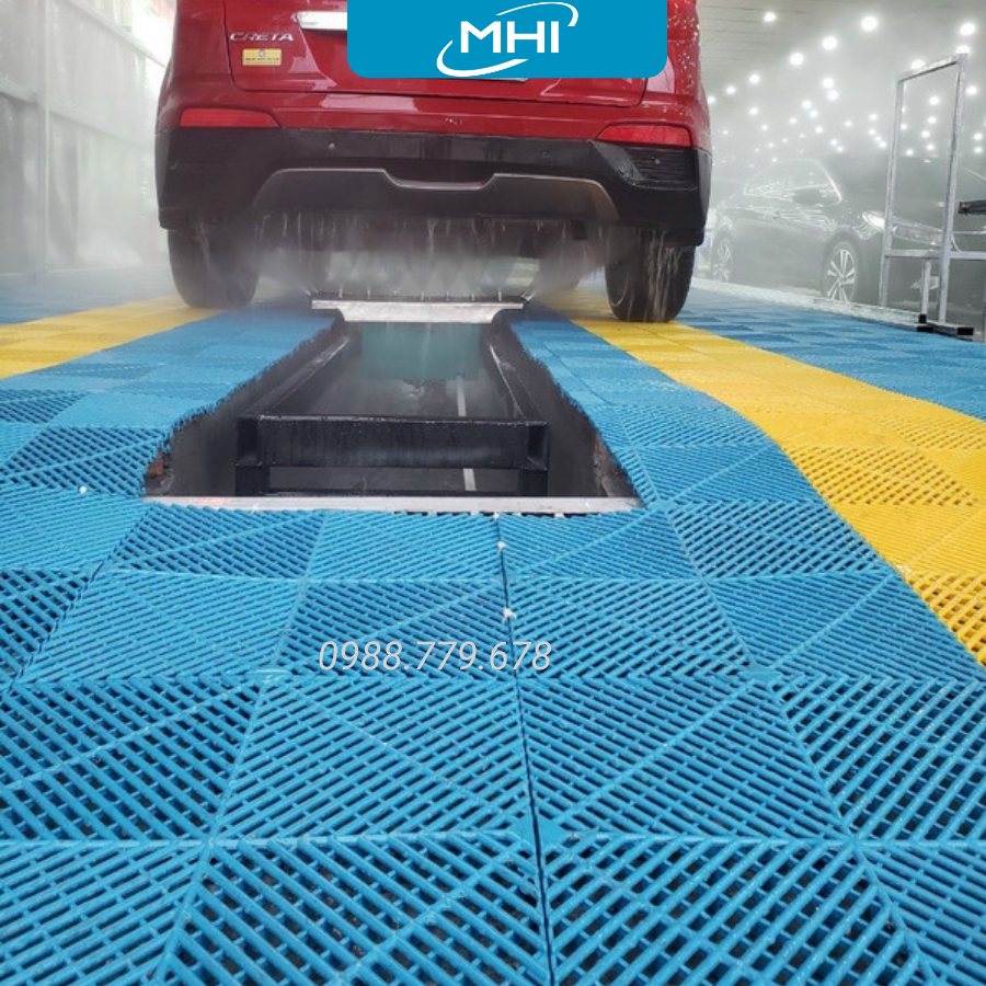 [Hàng dày 2.2 cm] Tấm lót sàn gara ô tô / trung tâm chăm sóc xe ô tô, khu vực rửa xe ô tô
