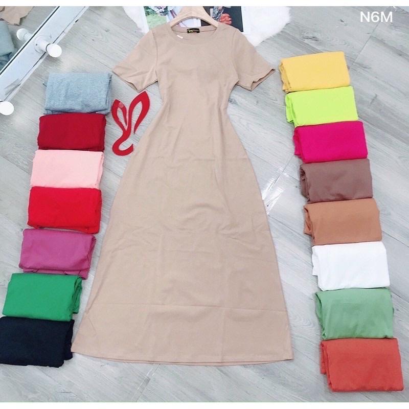 ĐẦM THUN MAXI MỚI VỀ NHIỀU MÀU LUÔN Ạ