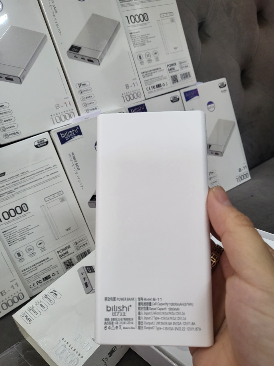 Pin Sạc Dự Phòng Bilishi B11 Dung Lượng Chuẩn 10000mAh Hỗ Trợ Sạc Nhanh, QC3.0