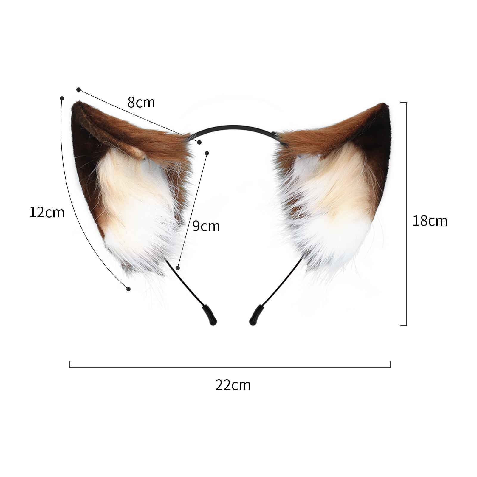 Ears Headband Animal Ears Hair Hoop Hair Accessories Cosplay Party Halloween Costume Ears Headwear
