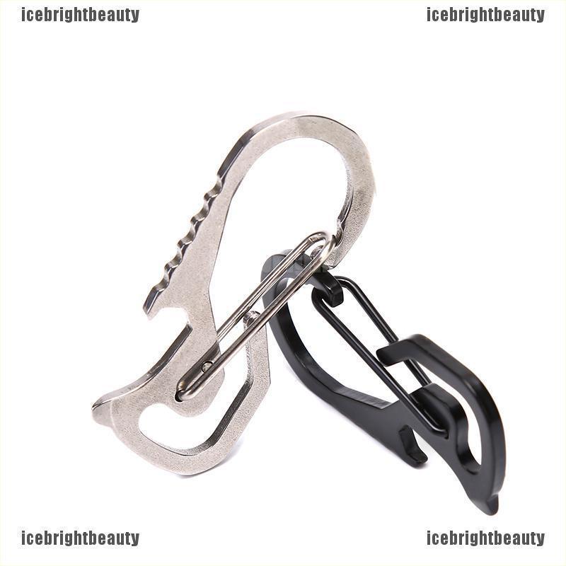 1 Móc Khóa Carabiner Bằng Thép Không Gỉ Tiện Dụng