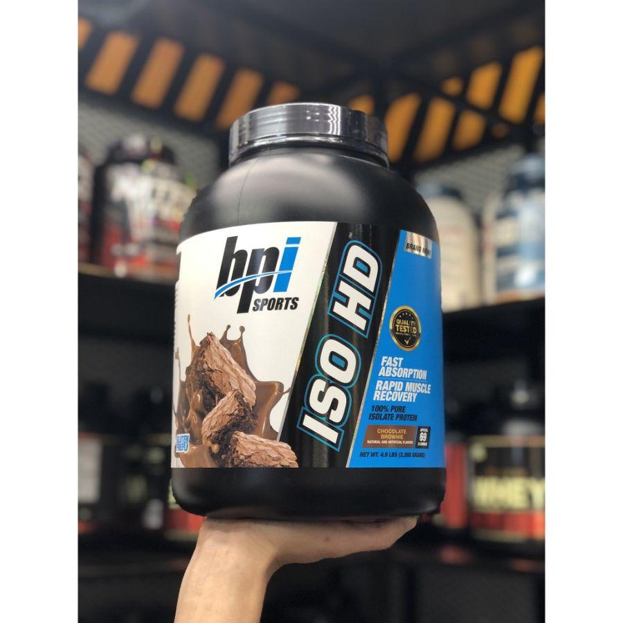 BPI Sport Iso HD Whey Iso HD Sữa Tăng Cơ Bắp 100% Pure Whey Isolate Protein 5 Lbs (2.34Kg) - USA