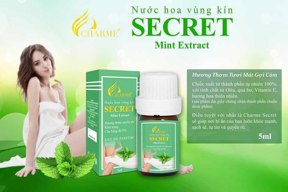 Nước Hoa Vùng Kín Charme Secret Mint Extract 5ml