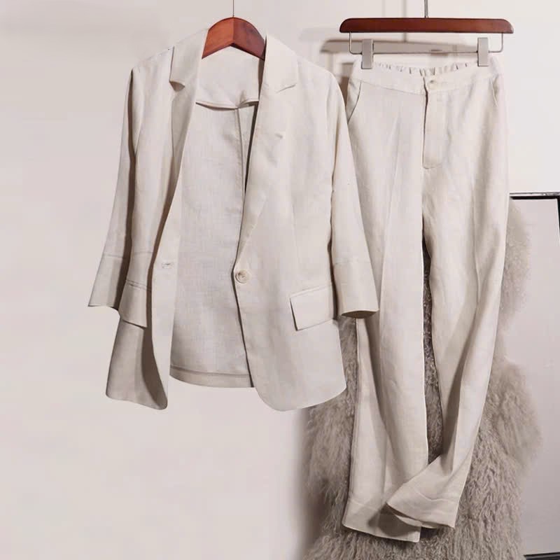 Set vest nữ hàn quốc túi đắp kèm quần dài form rộng, bộ đồ công sở nữ cao cấp, thanh lịch Bv17