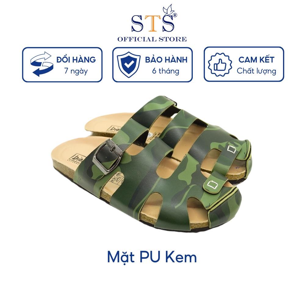 Dép RỌ Đế Trấu da PU cao cấp Màu Camo Rằn Ri thời trang chống nước dễ vệ sinh, đi chơi đi biển