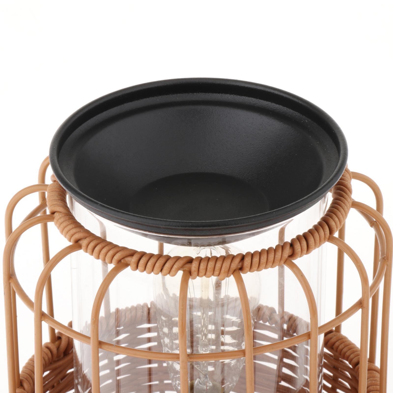 Metal Melt Warmer with Bulb Oil Burner Scented Melter Burner Night Light Melting Heater Essential Oil Warmer for Bedroom Home