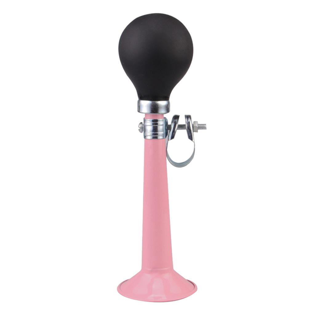 2xBike Cycling Air Horn Hooter Bell Straight Horn Squeeze Rubber Bulb Pink