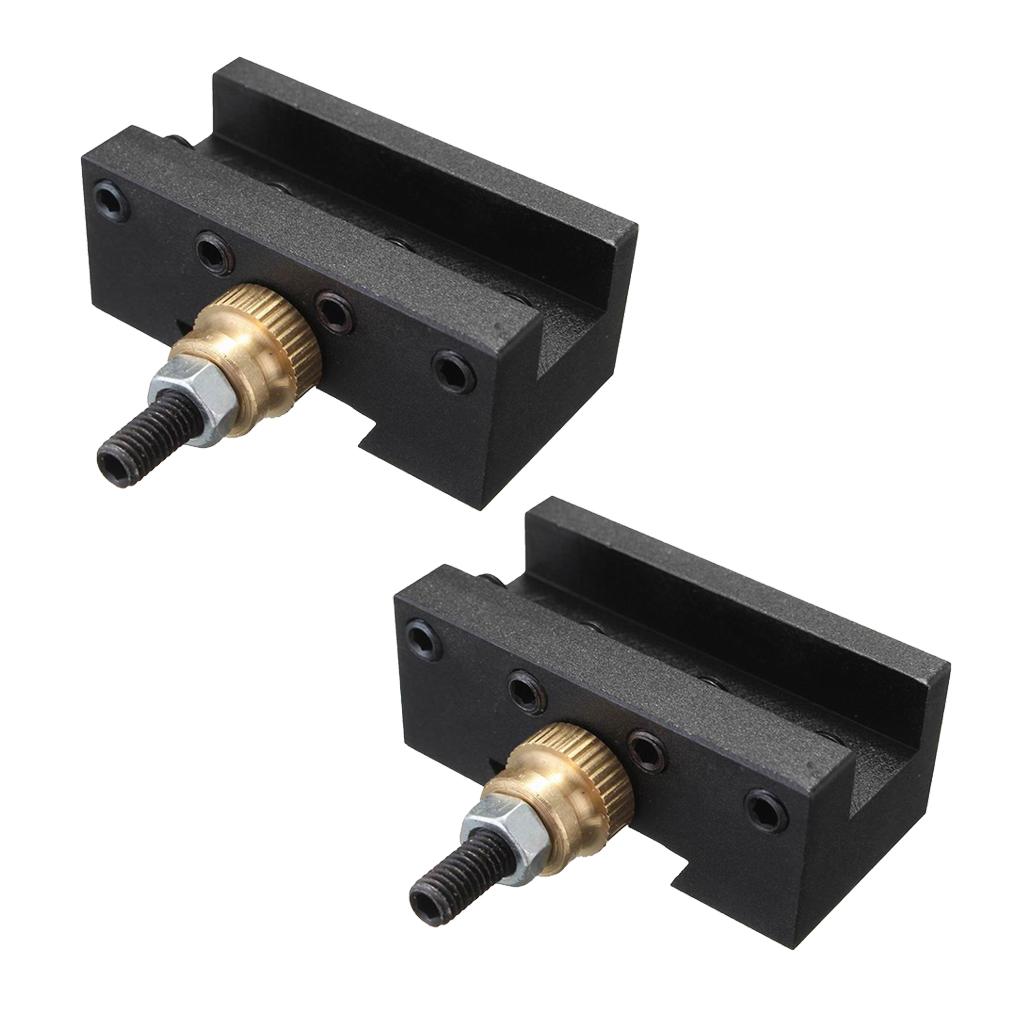2 chiếc CNC 1/4 "-1/2" Mini Tiện Thay Đổi Nhanh Bài Đối Mặt Với Xay Dụng Cụ