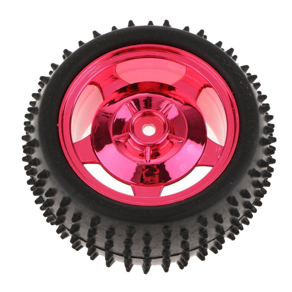 Small Smart Car Model Robot Rubber Tire Wheel 85x38mm For Arduino