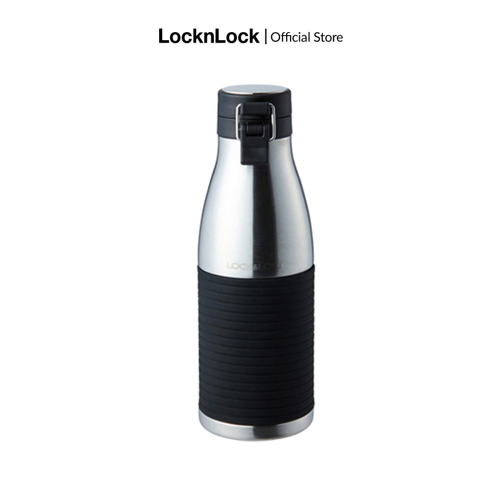 Bình giữ nhiệt 430ml Lock&amp;Lock Cylinder Bottle LHC4145SLV, Hàng chính hãng, mạ đồng đặc biệt, thép không gỉ 304 - JoyMall