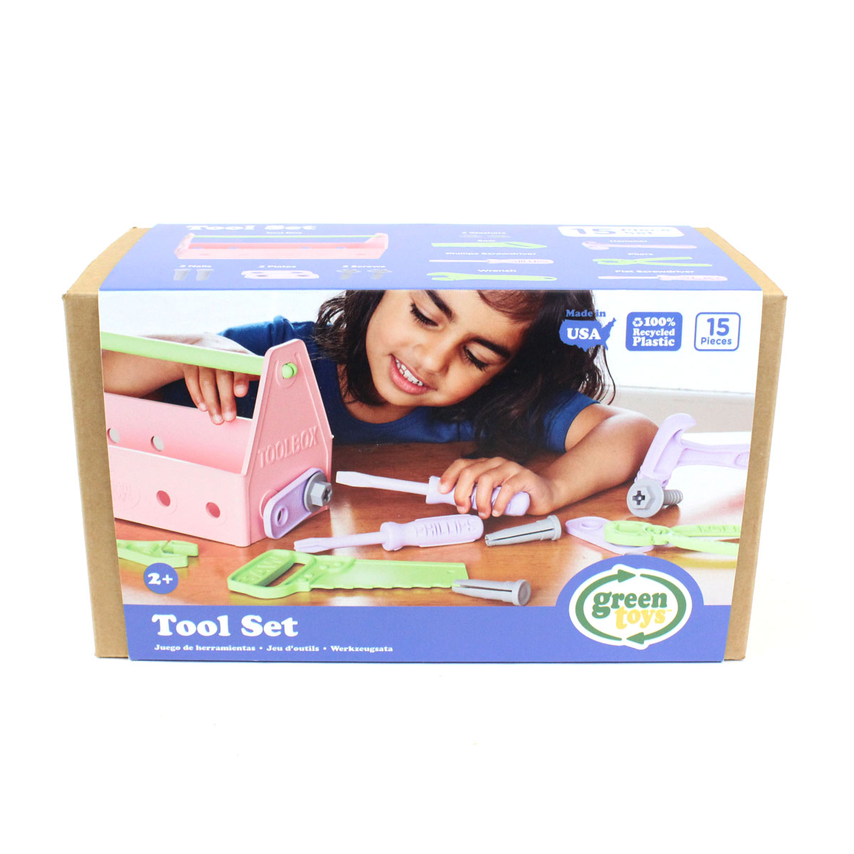 Bộ Đồ Chơi Dụng Cụ Sửa Chữa Green Toys Cho Bé Từ 2 Tuổi – Hồng