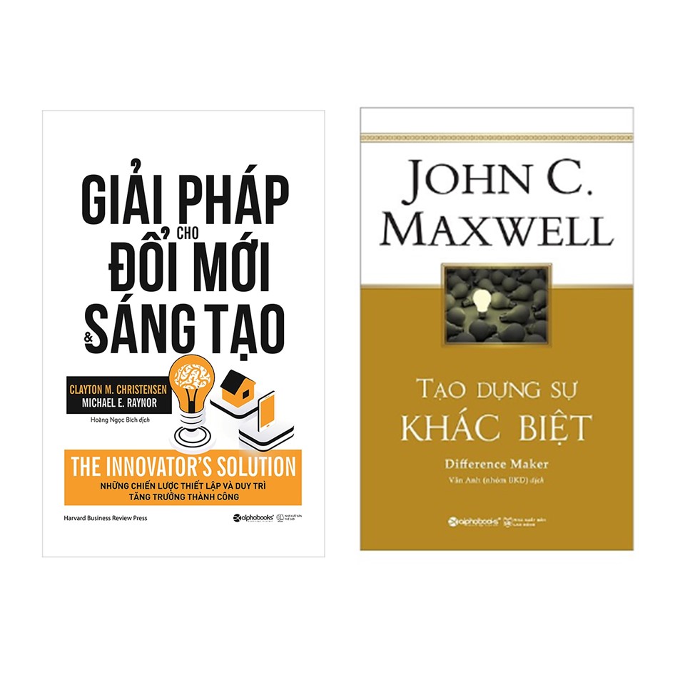 Combo Sách Kỹ Năng Kinh Doanh: Giải Pháp Cho Đổi Mới Và Sáng Tạo + Tạo Dựng Sự Khác Biệt