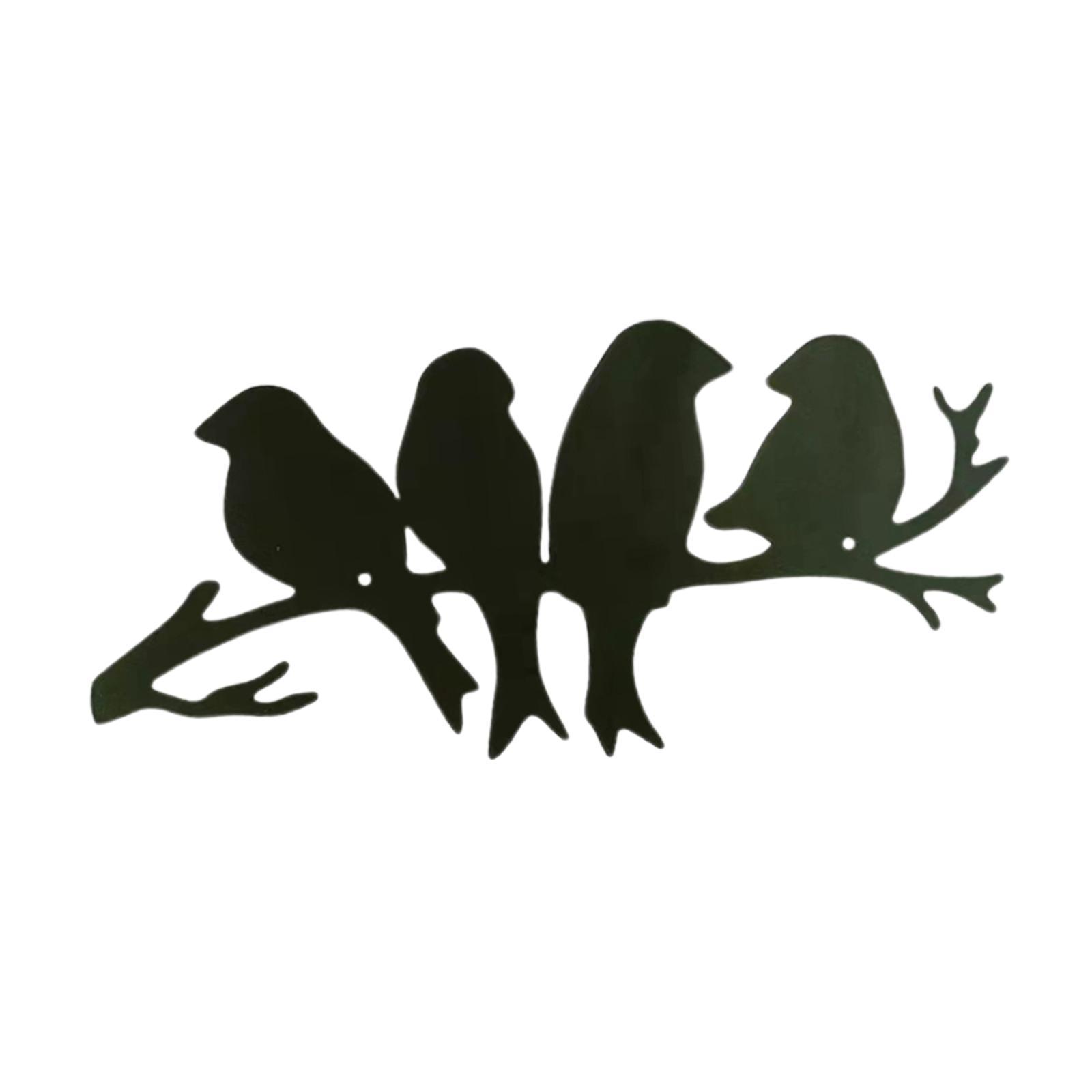 Birds On The Branch Wall Accents Decor Hanging Animal Figurine for Gifts Porch