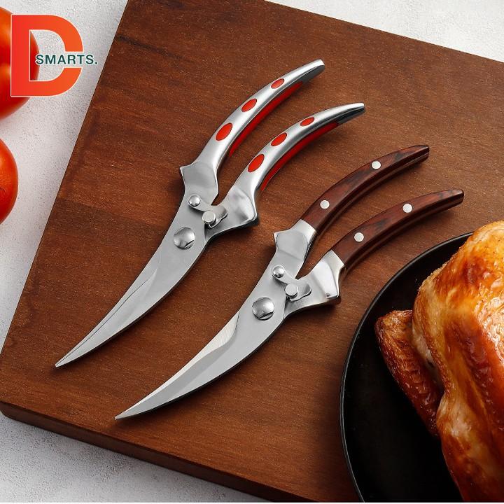 Kéo cắt gà Nhật Bản sắc bén chất liệu inox cắt gọn mọi loại đồ ăn