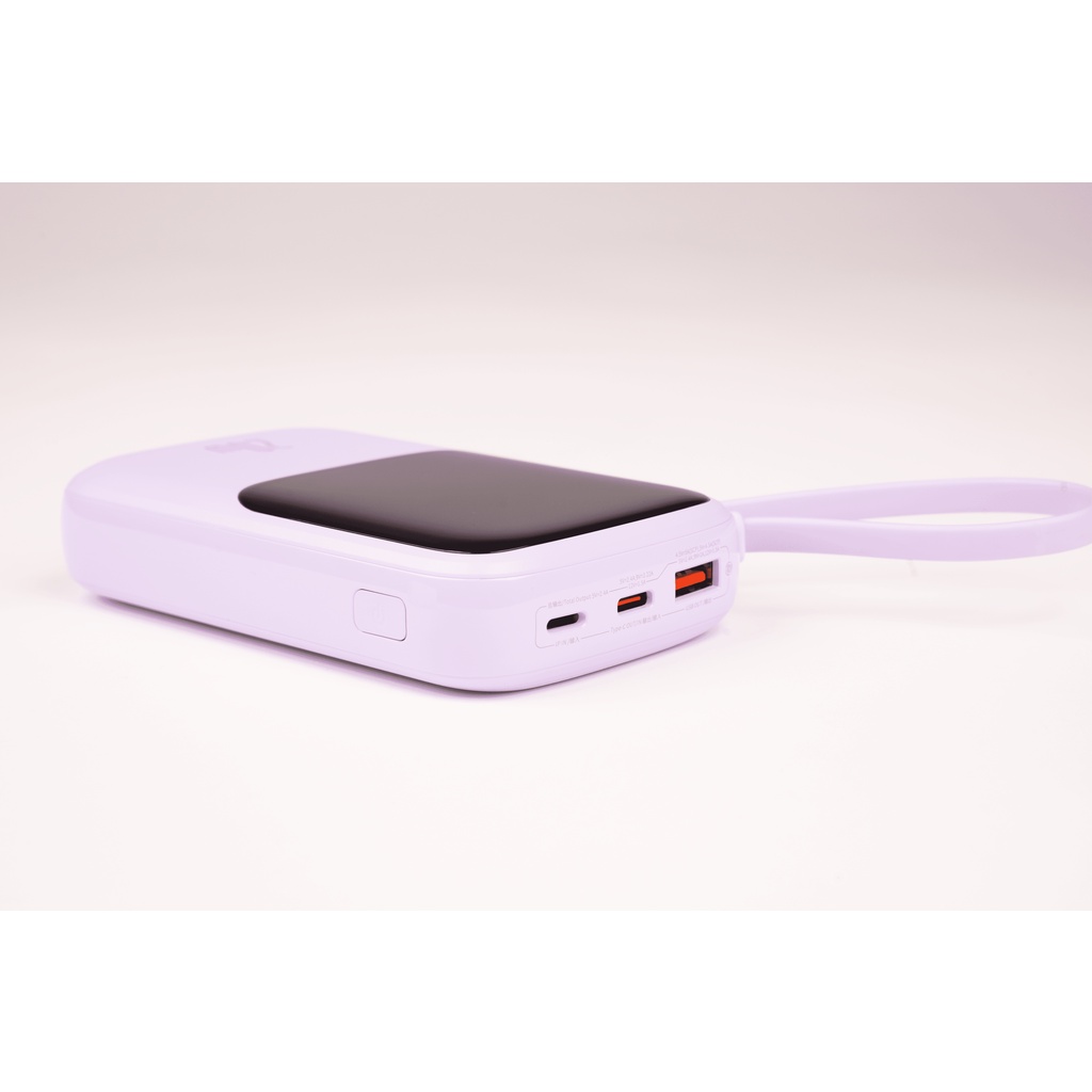 Pin dự phòng tích hợp cáp sạc Baseus Qpow Pro Digital Display Fast Charge Power Bank 10000mAh 20W - Hàng Chính Hãng