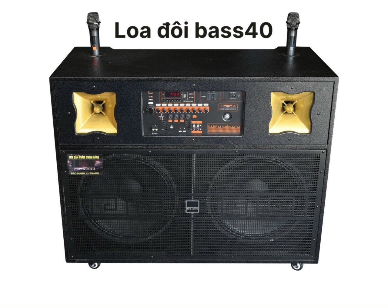 Loa Kéo Di Động Karaoke Bass Đôi 40 LX 3000W 4 Tấc Đôi - Màu Ngẫu Nhiên - Hàng Chính Hãng