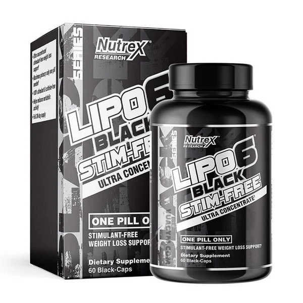 [Chính hãng] Nutrex Lipo 6 Black Stim Free (60 Viên), Hỗ Trợ Đốt Mỡ Giảm Cân, Không Chứa Caffeine