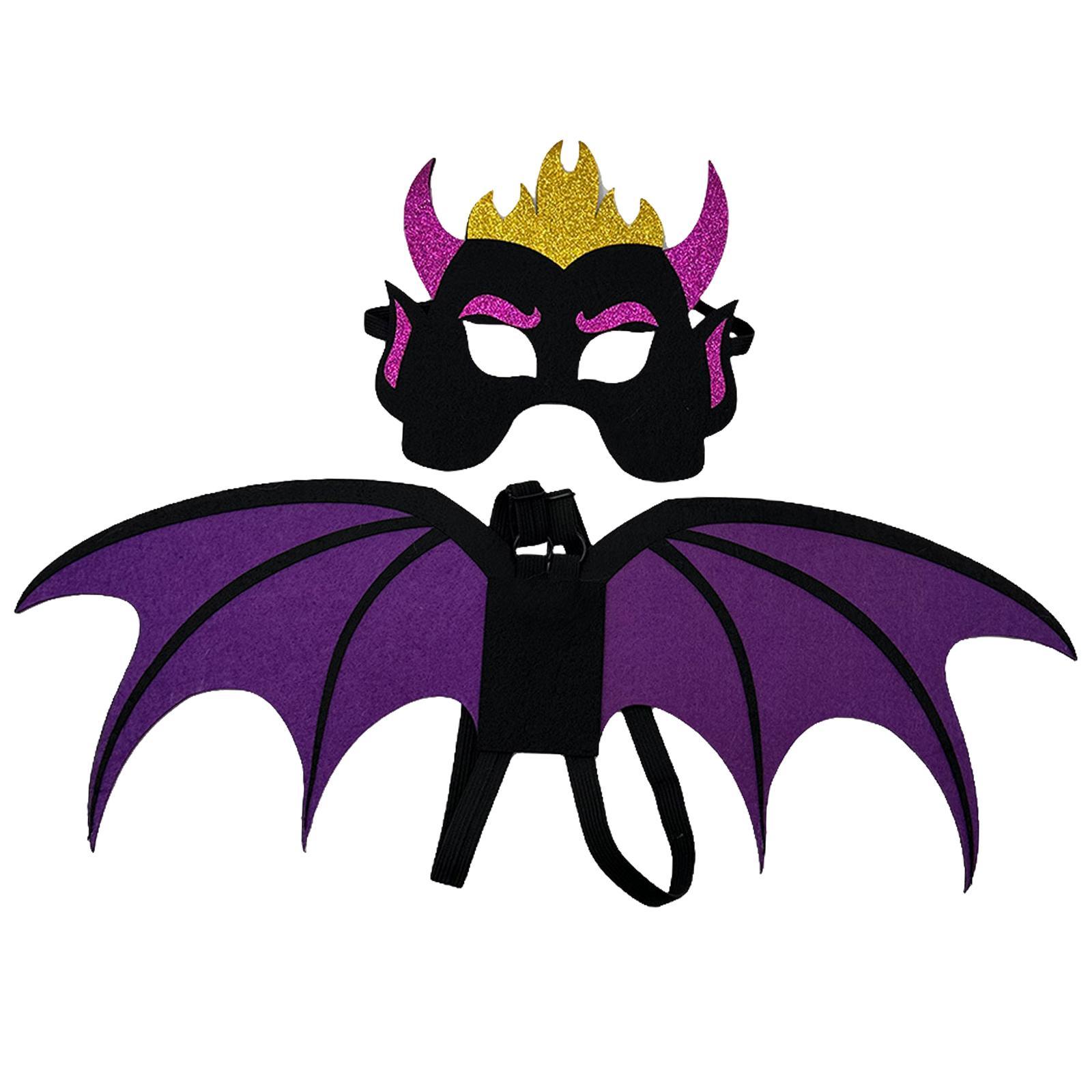 Kids Devil Costume Wing of Devil and Pretend Play Props Role Playing Costume Devil Costume Accessories for Stage Performance Cosplay Teens