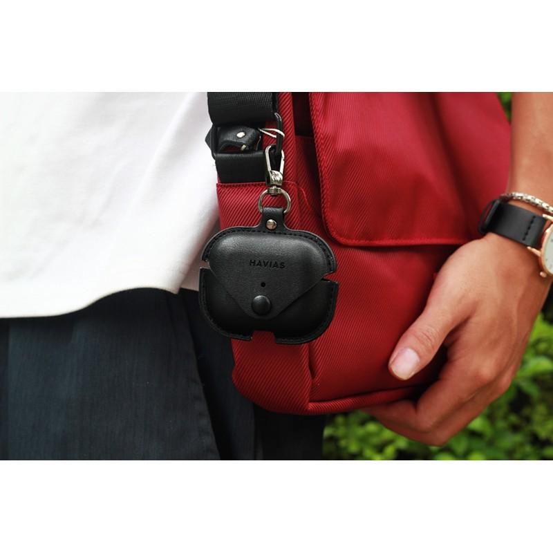 Bao da dành cho Airpod Pro HAVIAS đen - Chính Hãng
