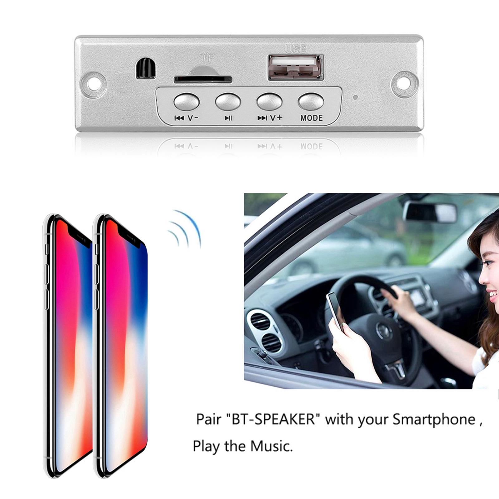 12V Blue Tooth Car Radio MP3 Player Decoder Board Support TF Card USB AUX