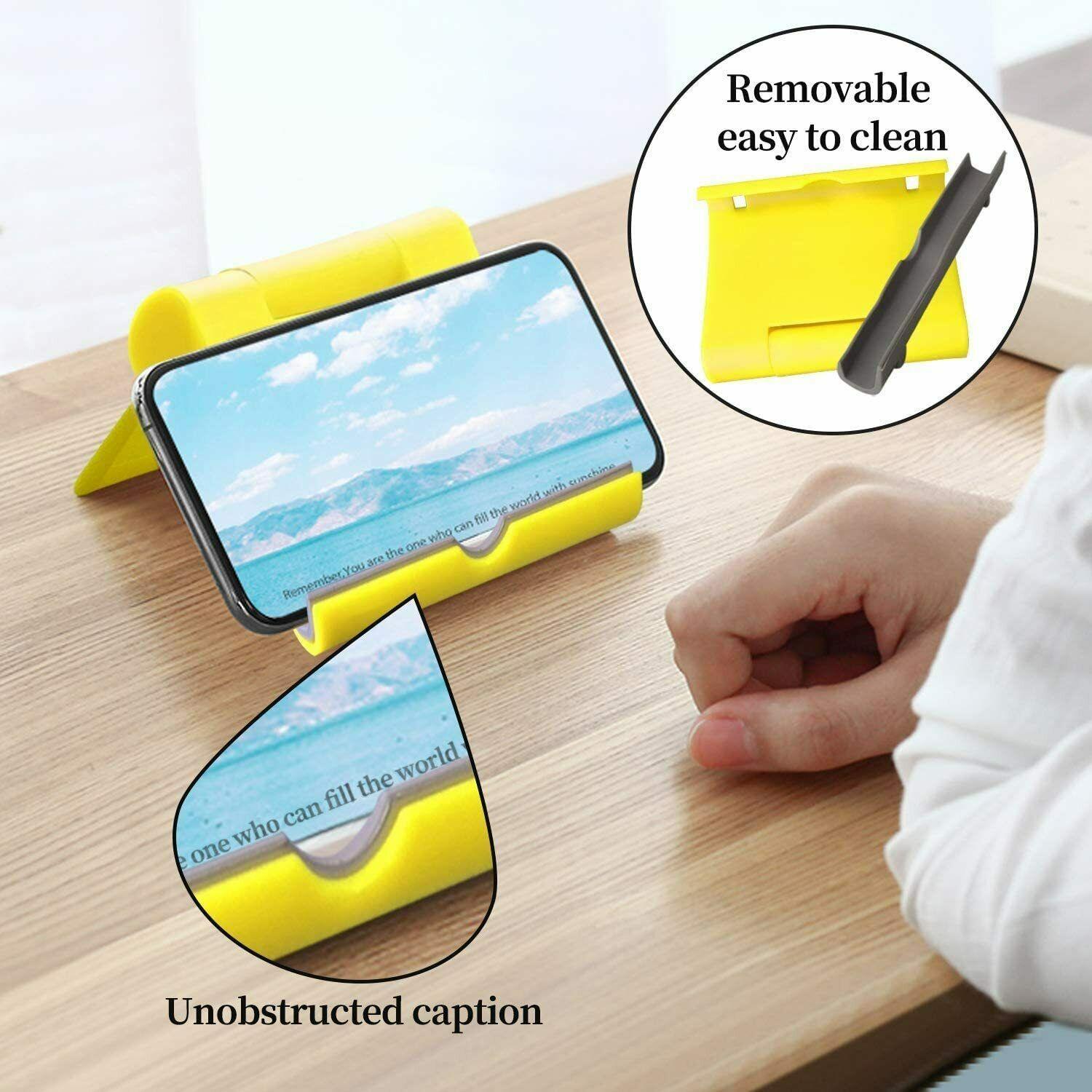 Folding Phone Tablet Holder Desktop Multifunctional Adjustable Mobile Phone Stand
