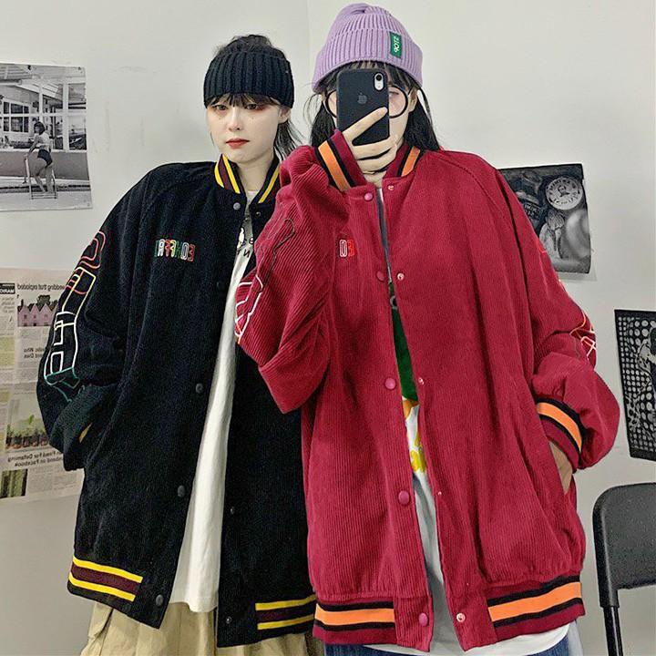 ÁO KHOÁC KAKI NHUNG GÂN Thêu EOHFFU