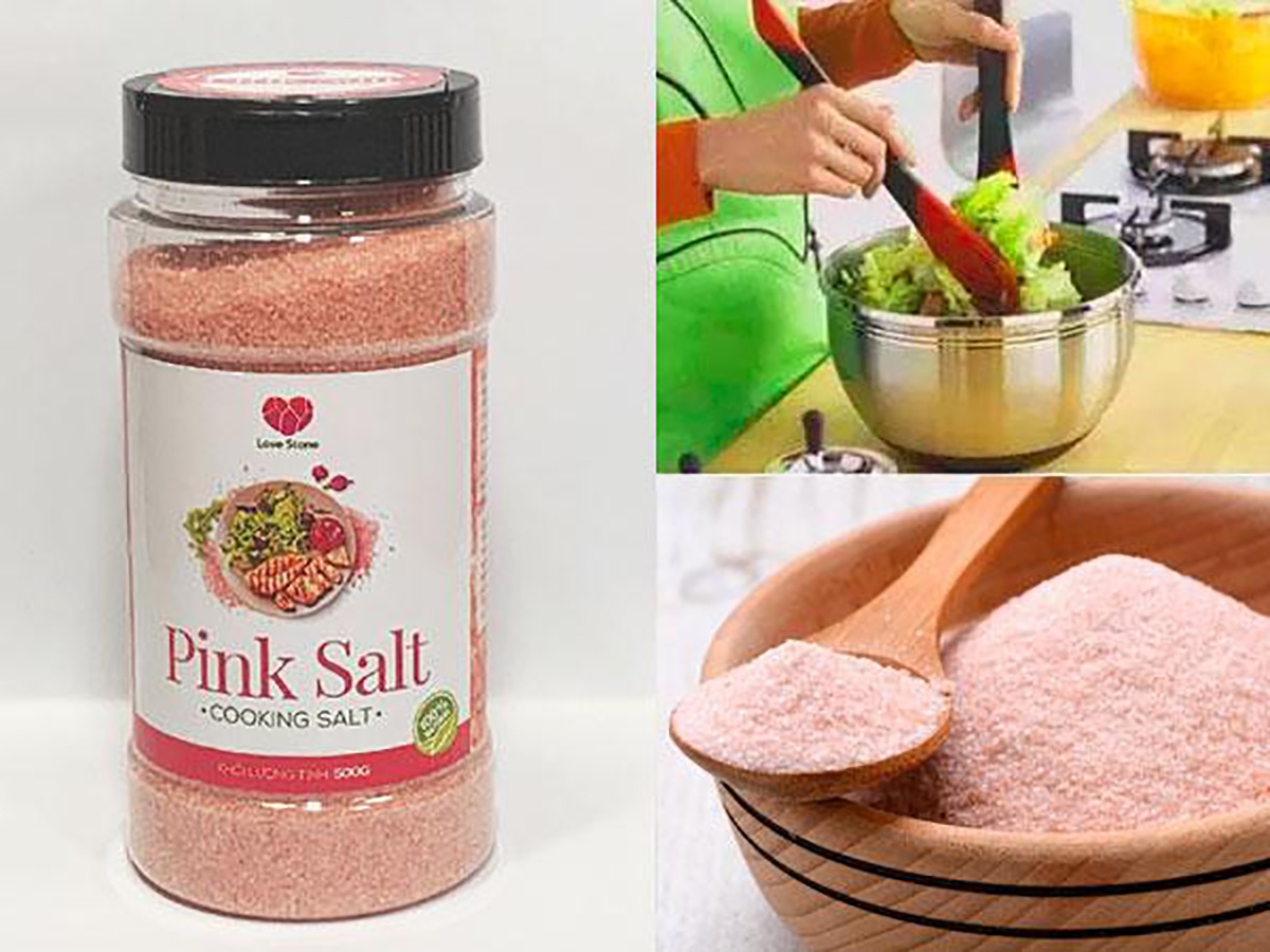 Muối ăn (Pink Salt) Himalaya Love Stone – Theo Tiêu Chuẩn Muối Ăn Bộ Y Tế