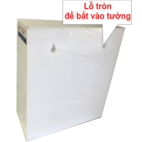 Hòm thư góp ý mica cao cấp màu trắng 3mm treo tường 25x12x30cm HTD0-HT02