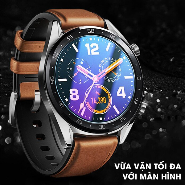 Kính Cường Lực Màn Hình Dành Cho Huawei Watch 3 / GT / GT2 / GT2 Pro / GT3 / GT3 Pro 42mm 46mm Trong Suốt 3D Tặng kèm bộ phụ kiện dán - Handtown - Hàng Chính Hãng