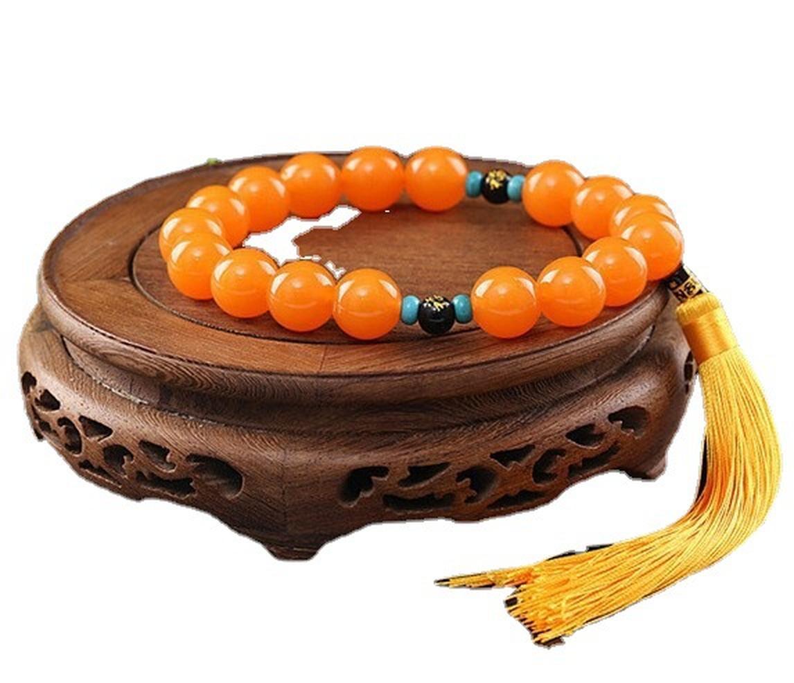 Đặc biệt bánh răng Phật hạt vuông sáp ong mặt dây chuyền mặt dây chuyền nội thất ô tô mặt dây chuyền treo bánh đồ trang sức thanh răng đính hạt gương chiếu hậu