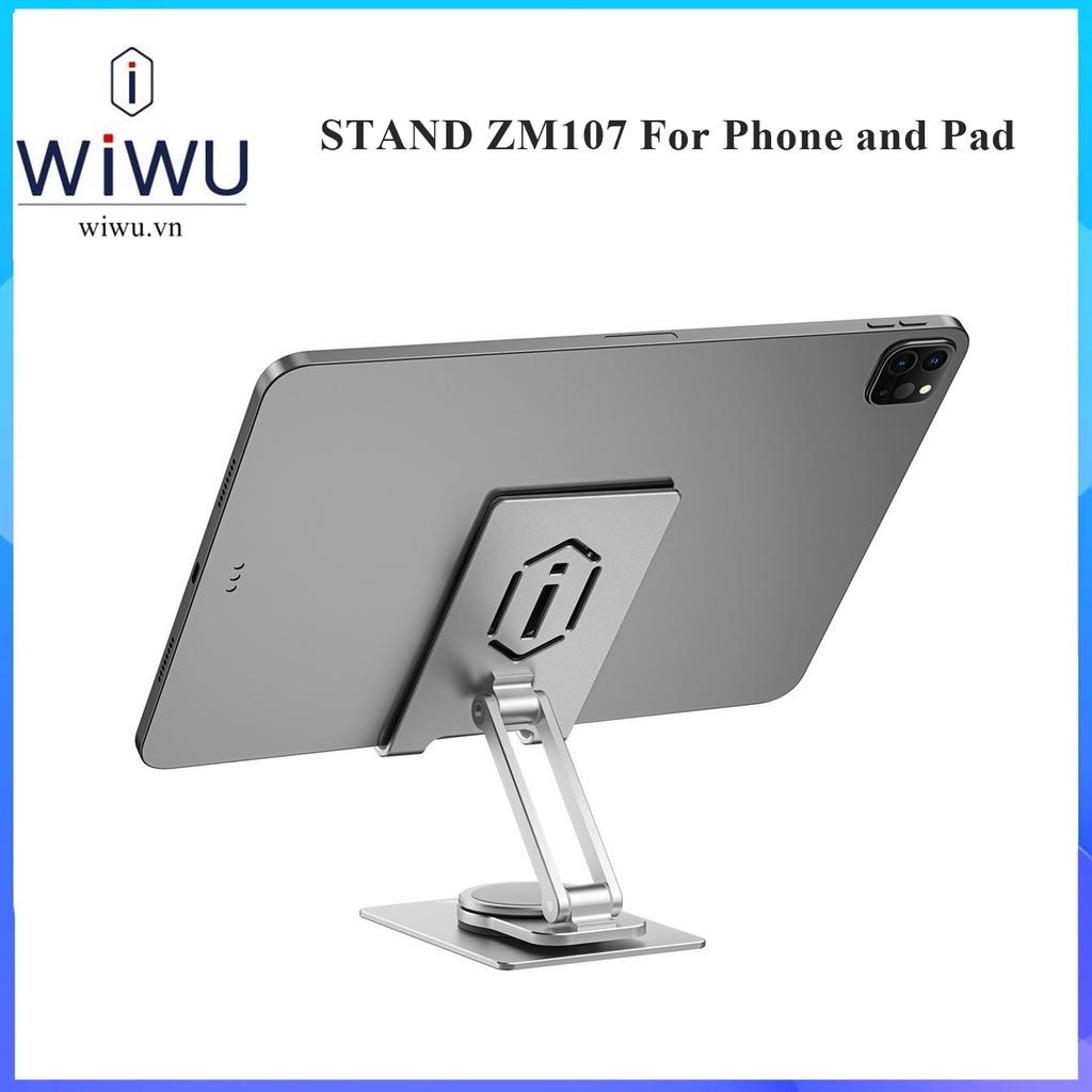 Giá đỡ WIWU Stand Rotation ZM107 cho IPad Pro 11 inch , Máy tính bảng , điện thoại .Hợp kim nhôm xoay 360 độ gập nhỏ gọn - Hàng chính hãng