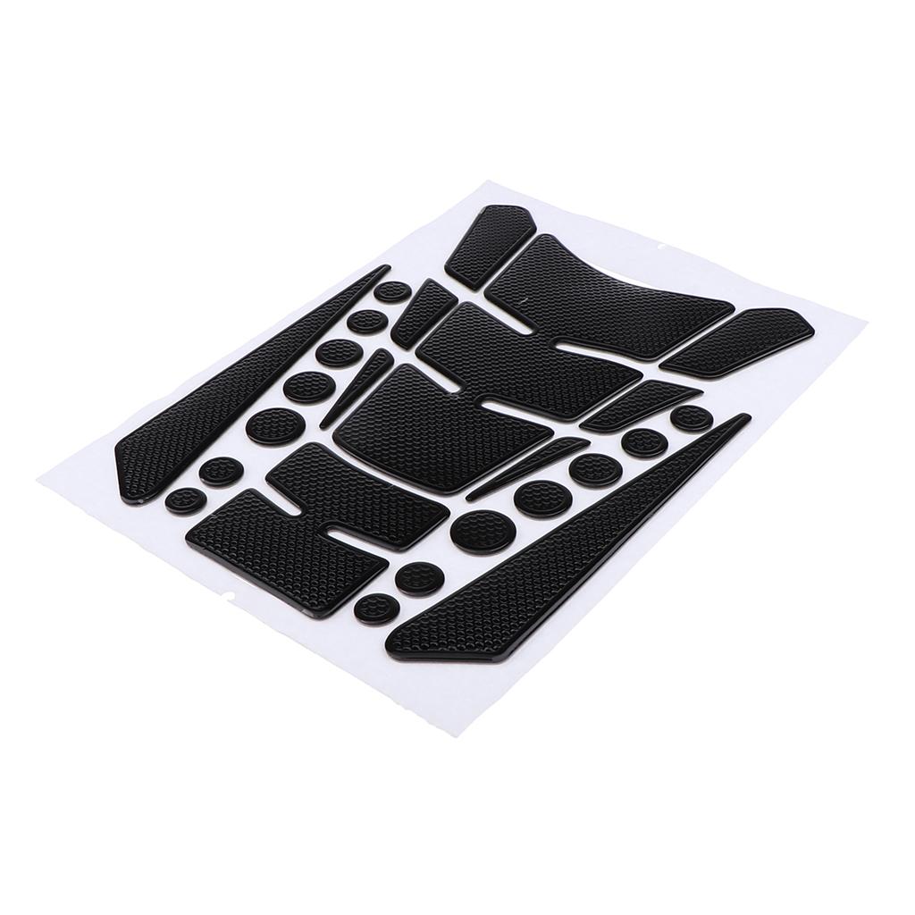 3D Carbon Fiber Look Motorcycle Sport Tank Gas Protector Pad Sticker Universal Fit