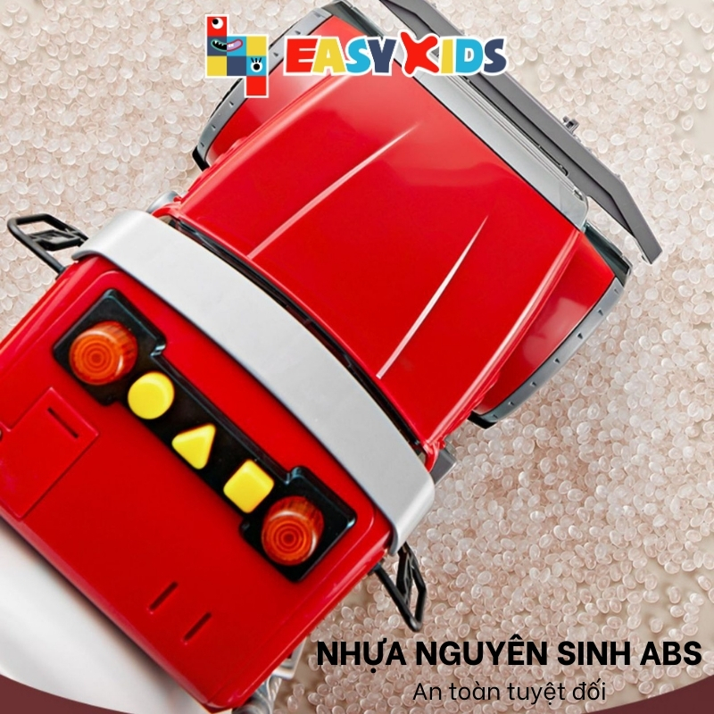Xe Bồn Đồ Chơi Xe Cho Bé Cỡ Lớn Toystar, Xe Bồn Chở Xăng Chở Nước Có Đèn Nhạc