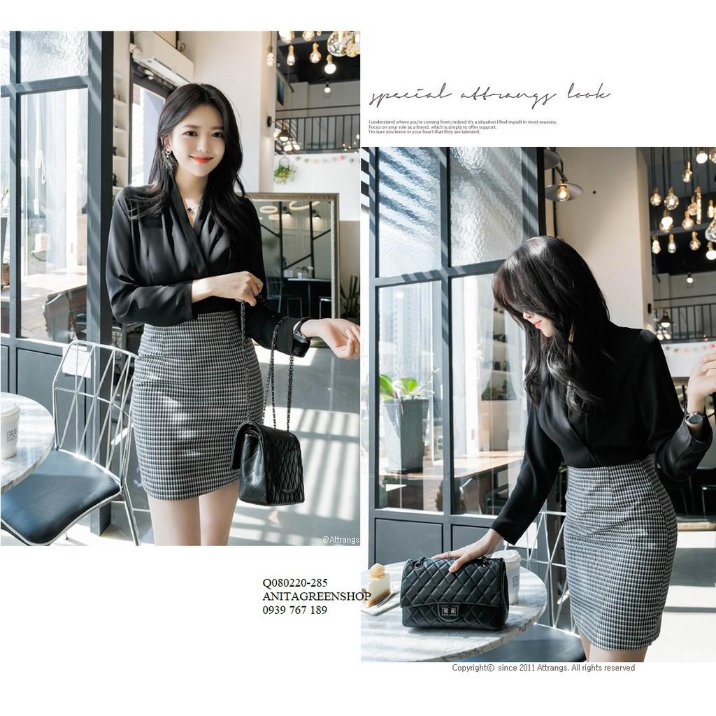 Q080220 ÁO KIỂU NỮ ĐẮP CHÉO TAY LOE