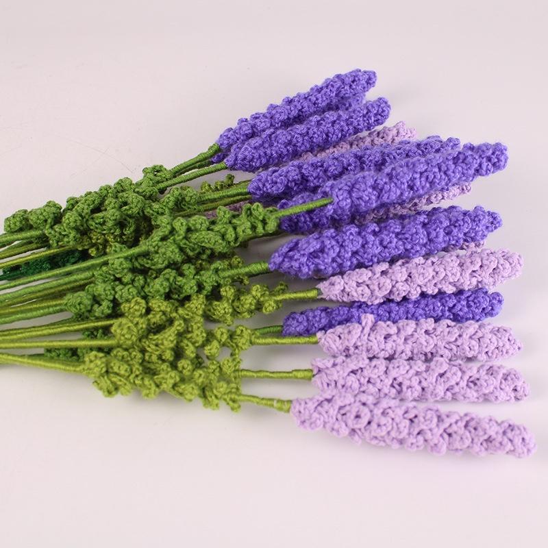 Hoa Lavender Bằng Len Handmade Dùng Để Tặng Người Yêu Hoặc Trang Trí Nhà Cửa - Hoa Len Handmade