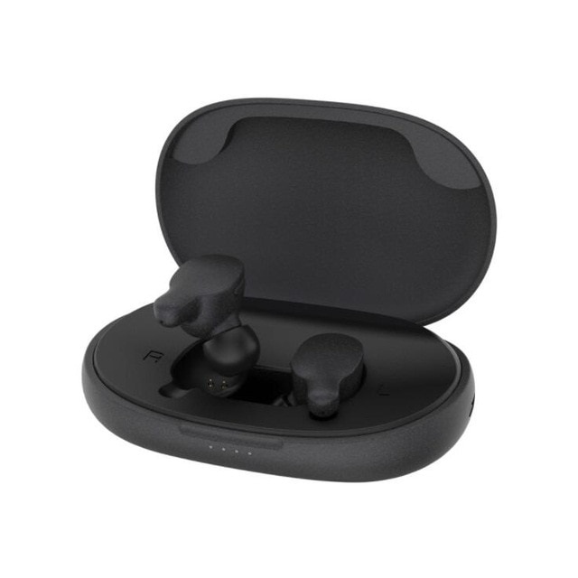 Tai nghe Bluetooth thể thao Remax TWS-3 Earbuds (Xám) (bluetooth 5.0, chống ồn, âm thanh Hifi, sạc được cho điện thoại) - Hàng chính hãng