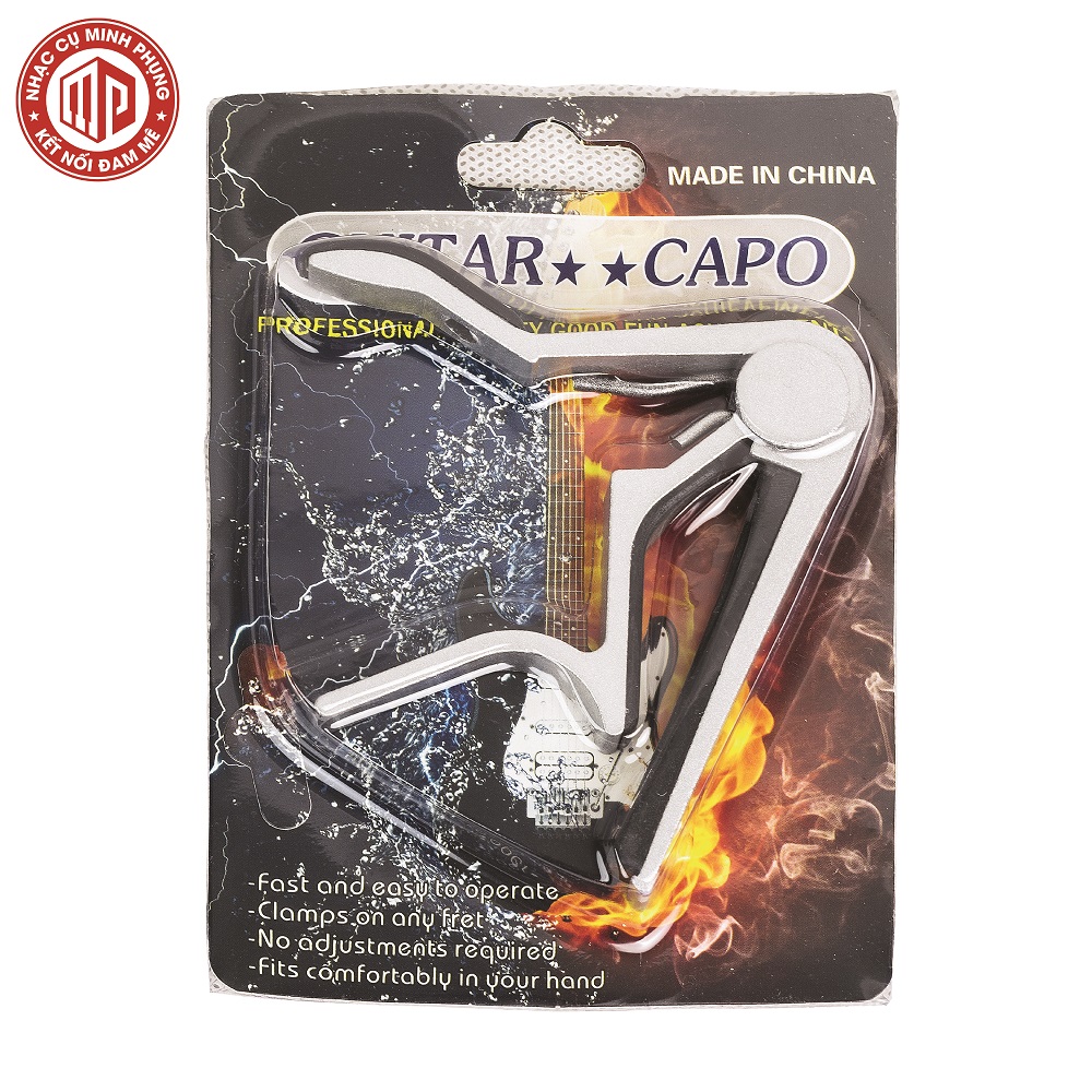 Capo guitar cao cấp Kzm Kurtzman B5 - Màu bạc - Hàng chính hãng