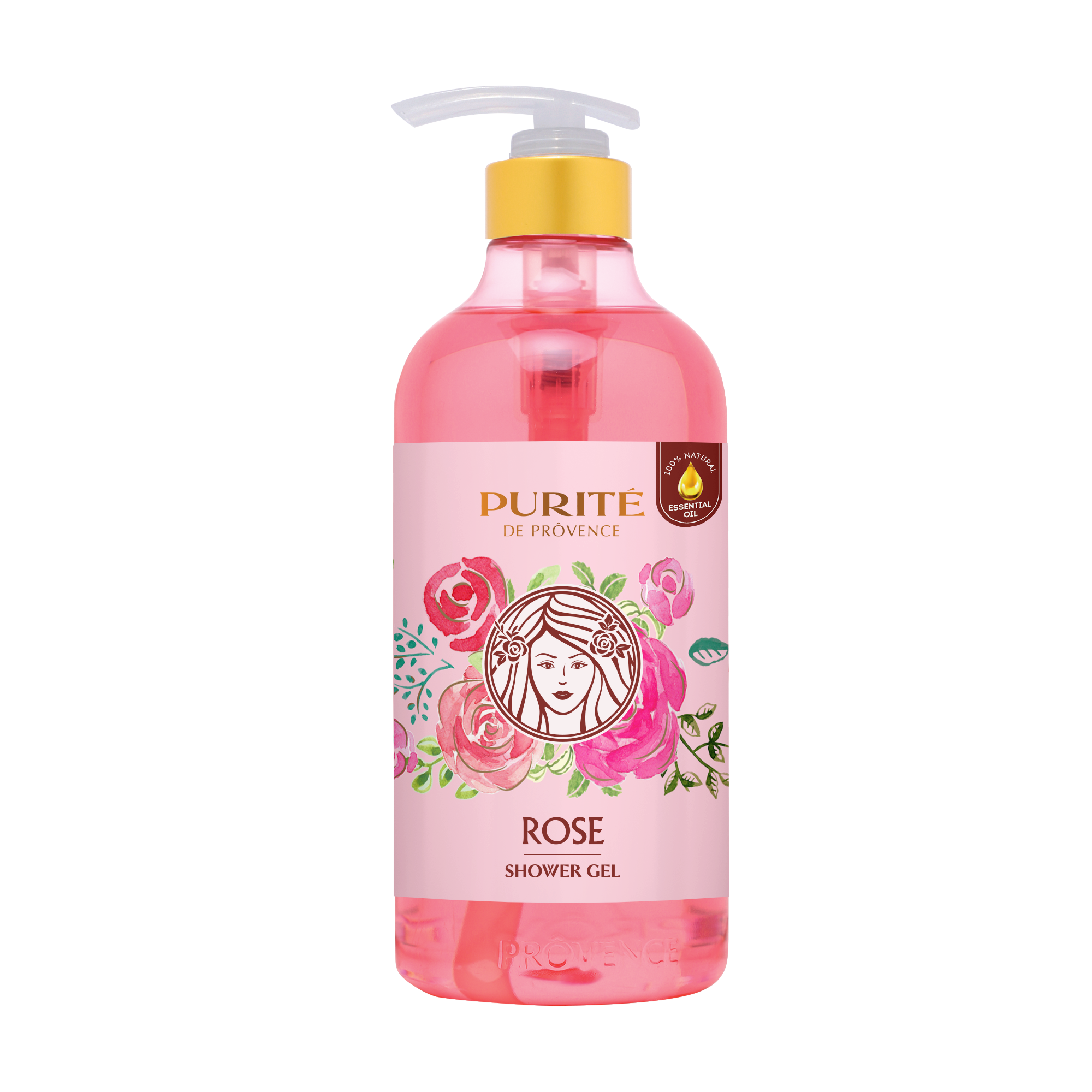 [Hàng Chính Hãng] Sữa Tắm Thiên Nhiên Purité Hương Hoa Hồng Pháp 850ml