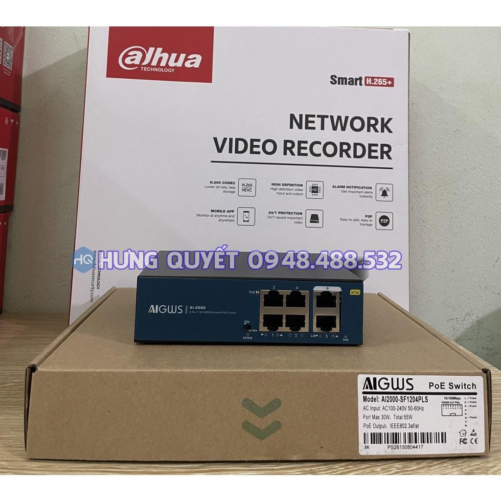 Switch Poe Bộ chia mạng 4 Cổng AI ONV (4+2 Uplink) - 8 Cổng (8+2 Uplink) 16 + 2 sử dụng dây cáp 4 lõi khoảng cách 150m